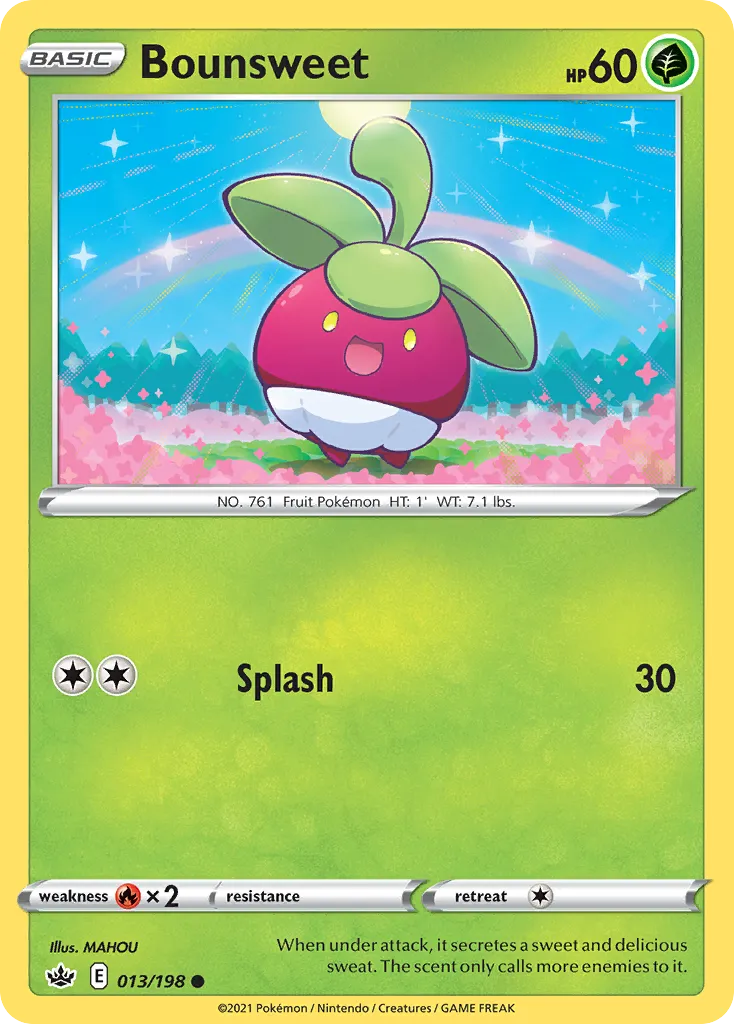 Bounsweet — SWSH06: Chilling Reign — Pokémon