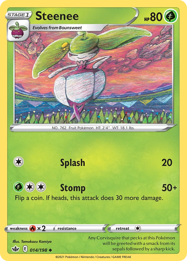 Steenee — SWSH06: Chilling Reign — Pokémon