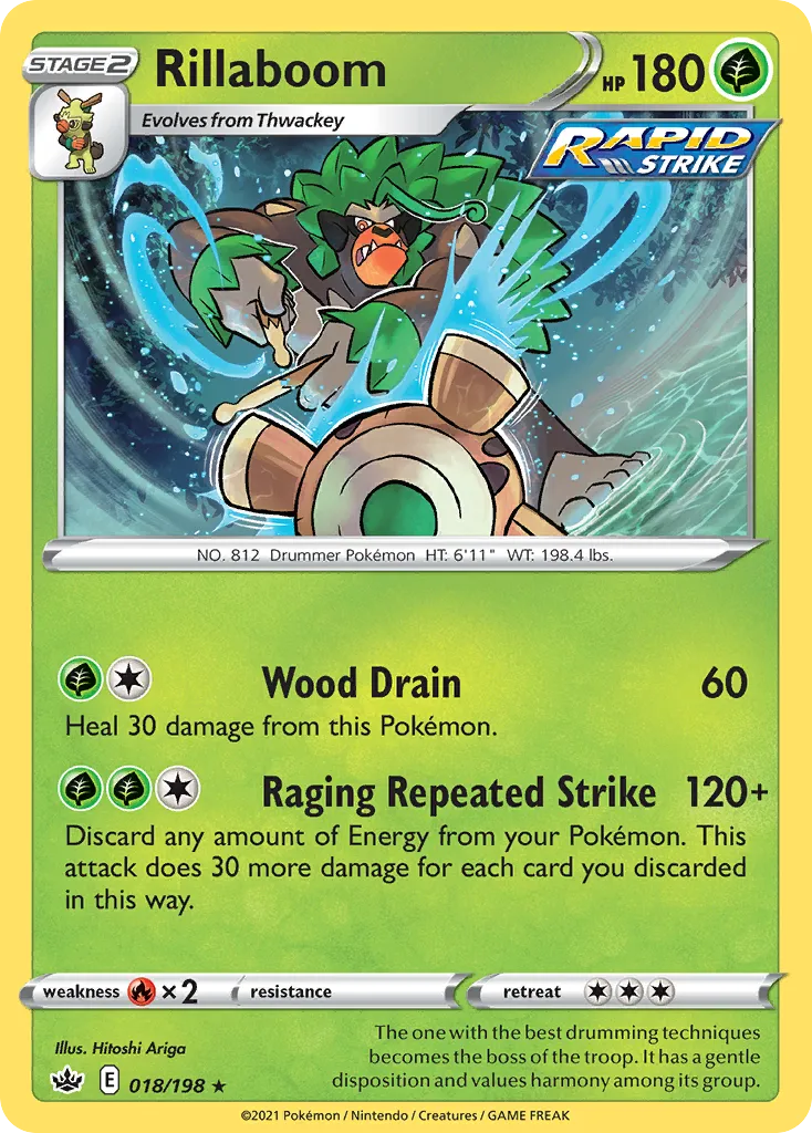 Rillaboom — SWSH06: Chilling Reign — Pokémon