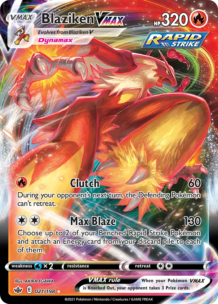 Blaziken VMAX — SWSH06: Chilling Reign — Pokémon