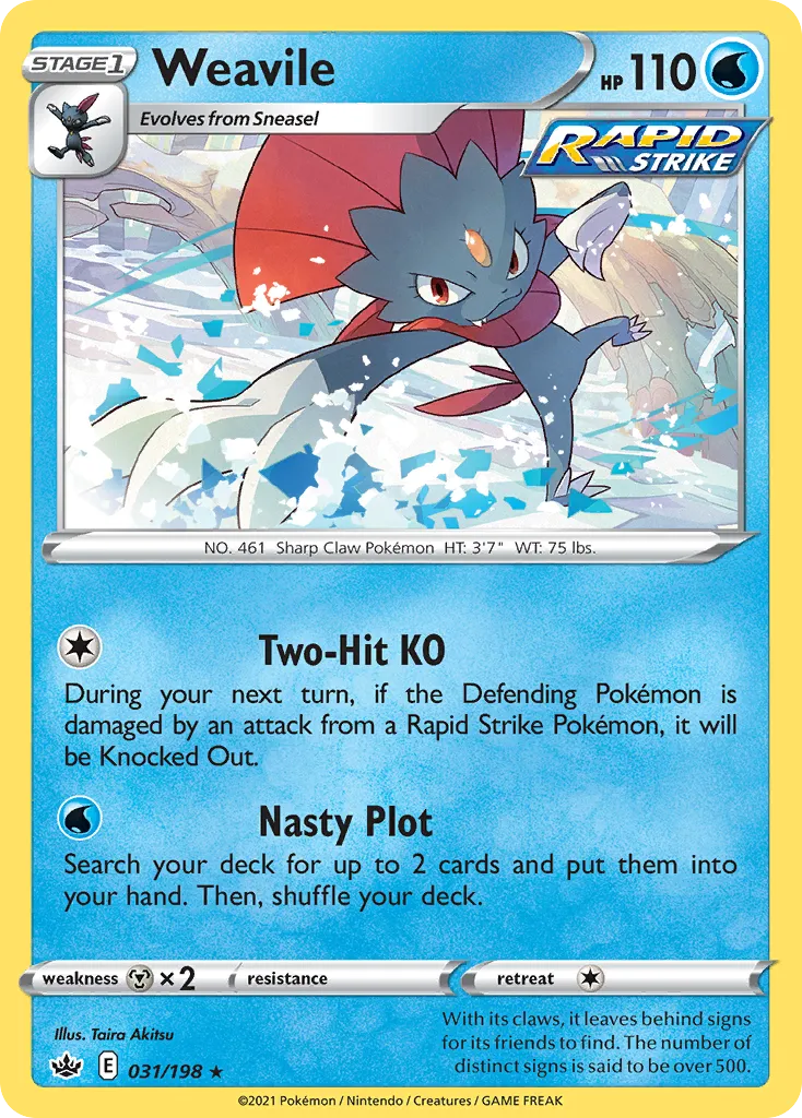 Weavile — SWSH06: Chilling Reign — Pokémon