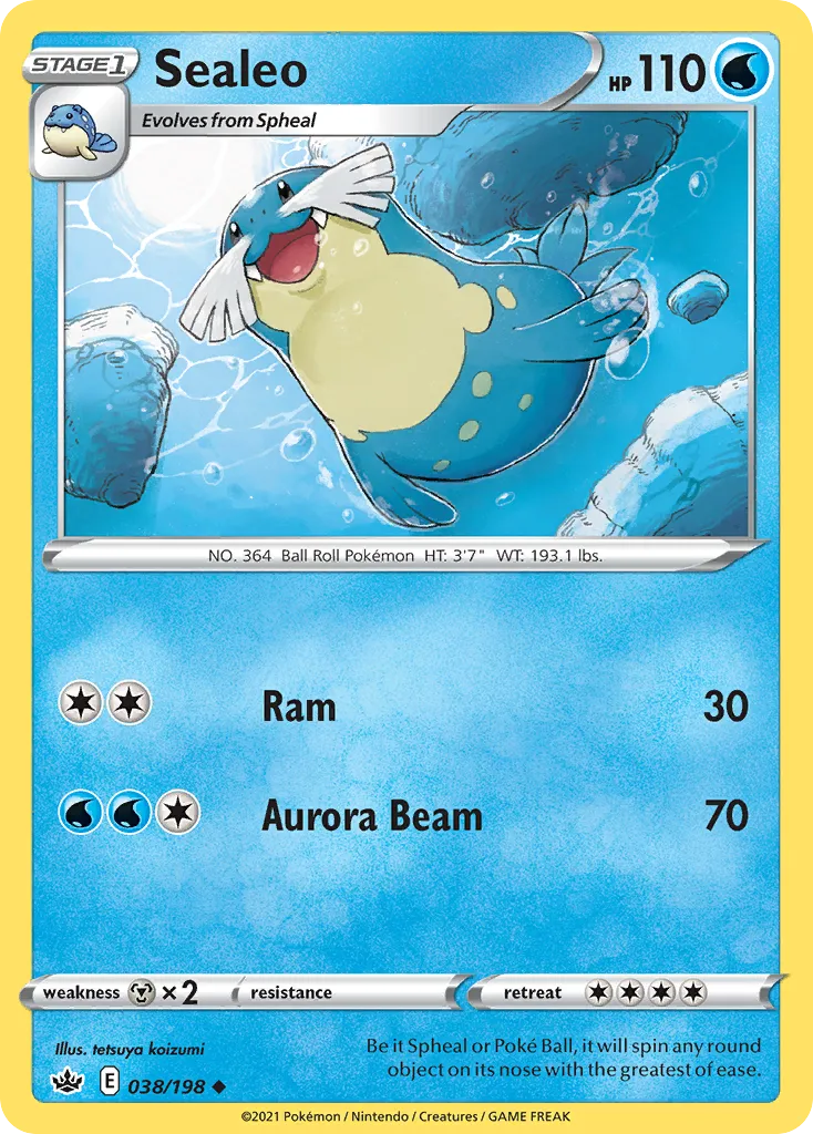 Sealeo — SWSH06: Chilling Reign — Pokémon