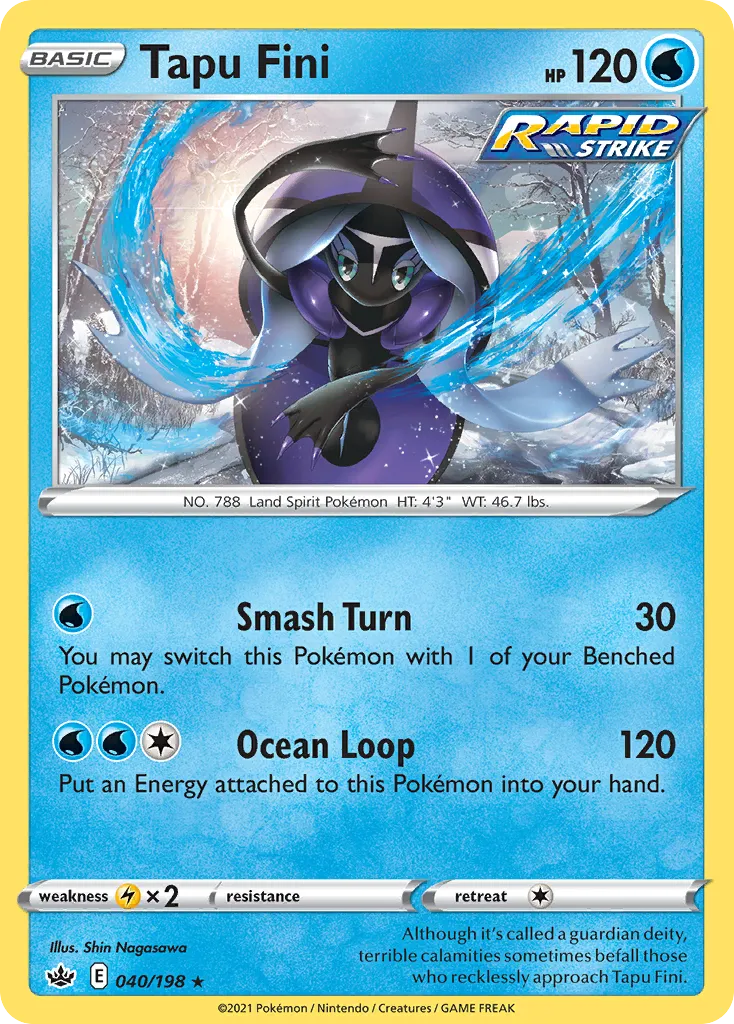 Tapu Fini — SWSH06: Chilling Reign — Pokémon