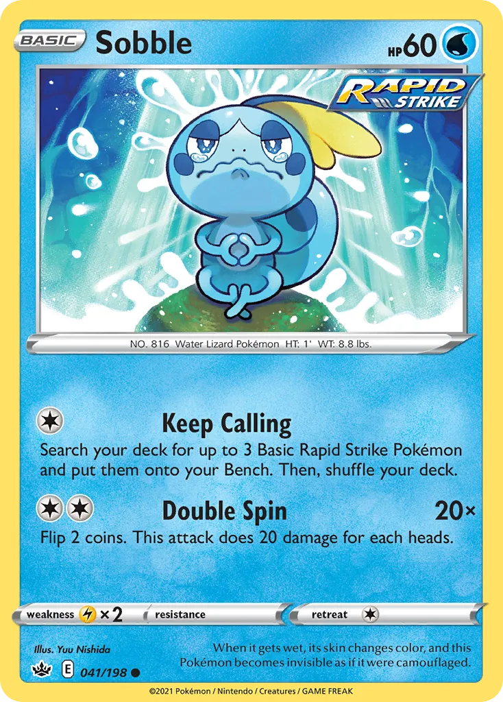 Sobble — SWSH06: Chilling Reign — Pokémon