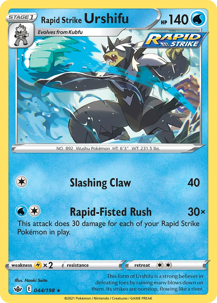 Rapid Strike Urshifu — SWSH06: Chilling Reign — Pokémon