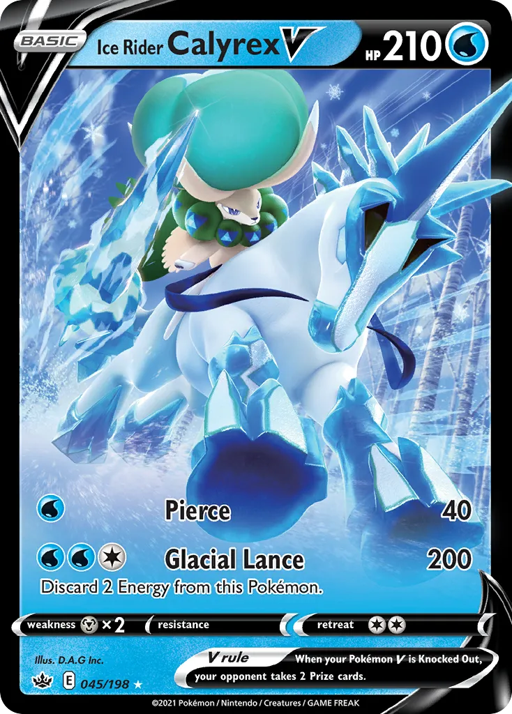 Ice Rider Calyrex V — SWSH06: Chilling Reign — Pokemon