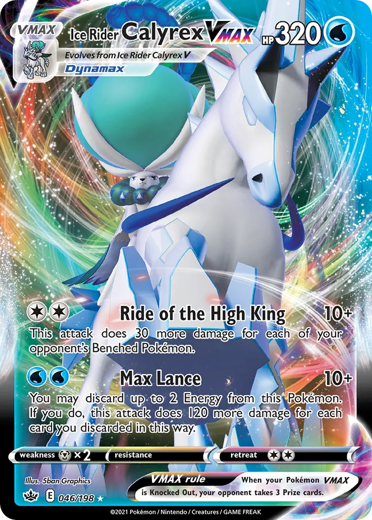 Ice Rider Calyrex VMAX — SWSH06: Chilling Reign — Pokémon