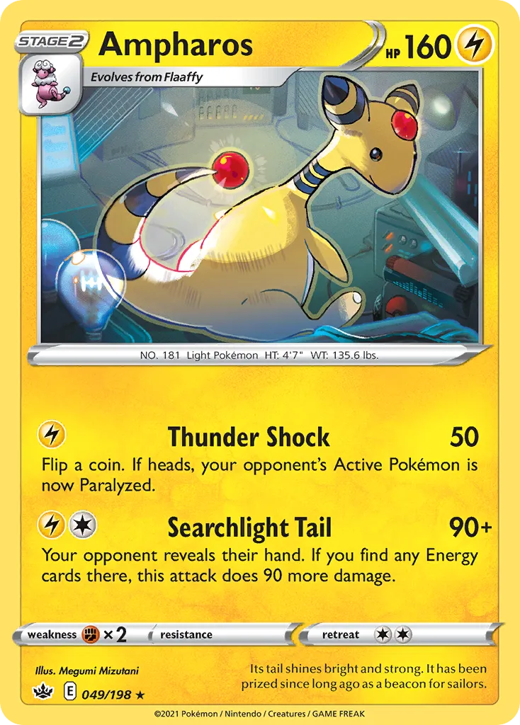 Ampharos — SWSH06: Chilling Reign — Pokemon