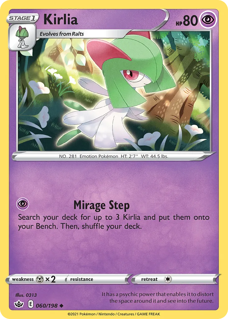 Kirlia — SWSH06: Chilling Reign — Pokémon