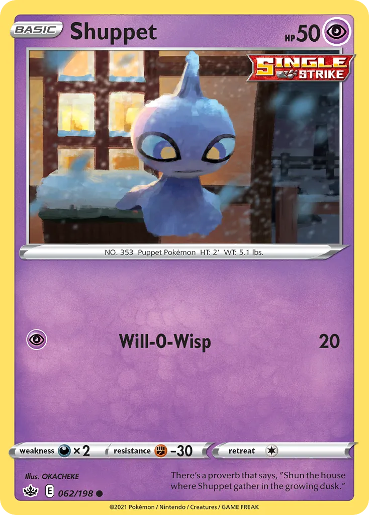 Shuppet — SWSH06: Chilling Reign — Pokémon