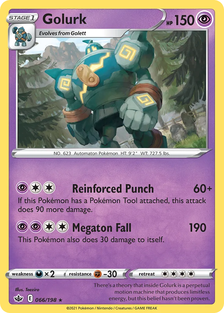Golurk — SWSH06: Chilling Reign — Pokemon