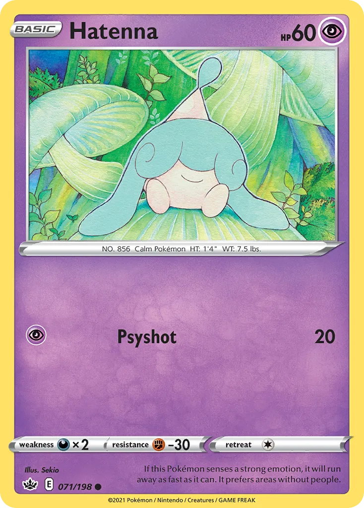 Hatenna — SWSH06: Chilling Reign — Pokémon