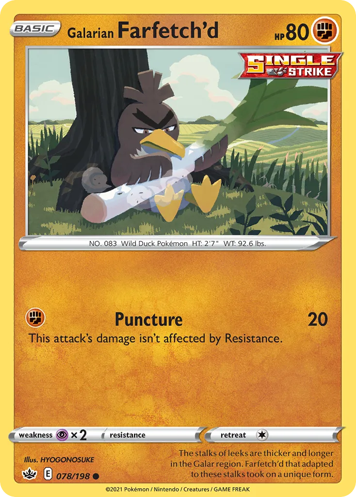 Galarian Farfetch'd — SWSH06: Chilling Reign — Pokémon