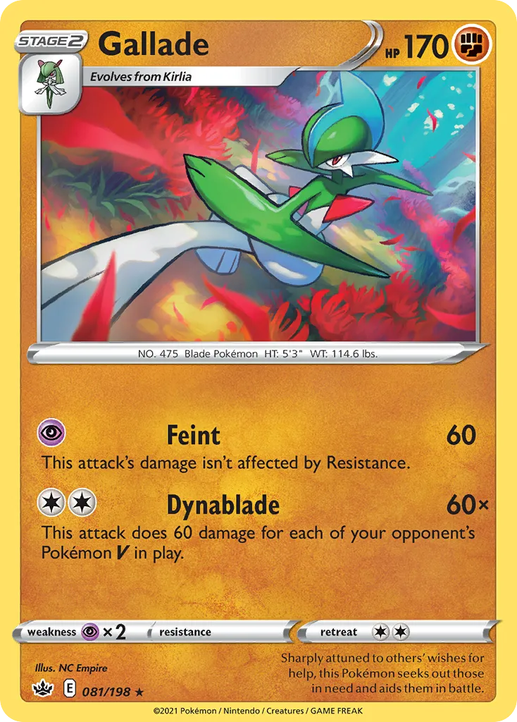 Gallade — SWSH06: Chilling Reign — Pokémon