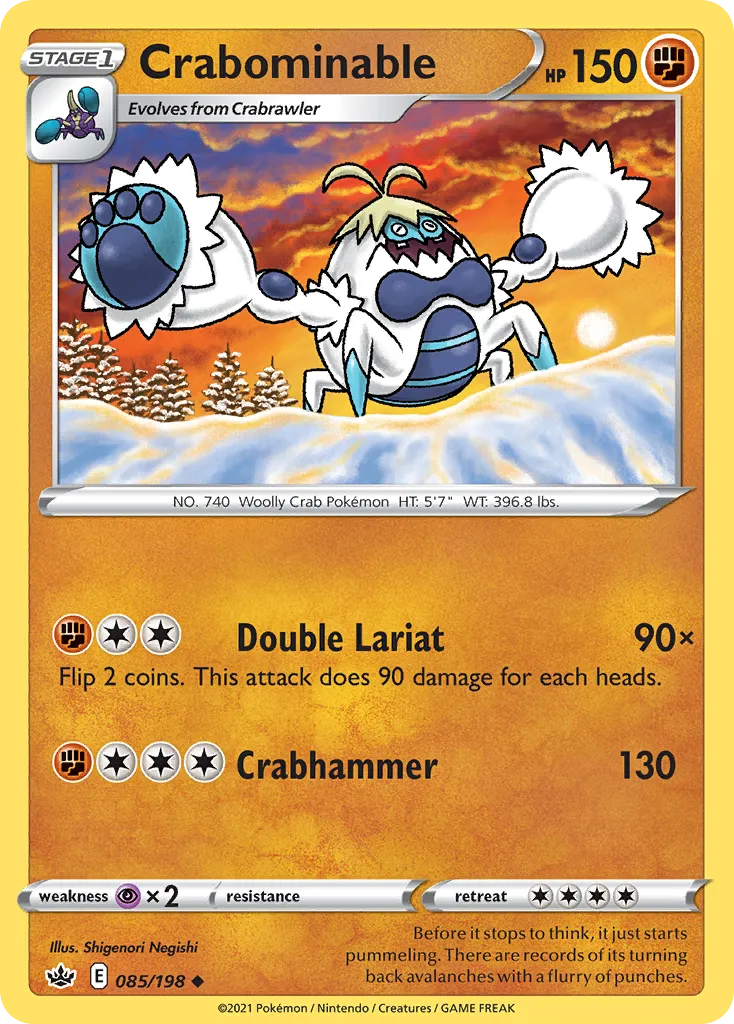 Crabominable — SWSH06: Chilling Reign — Pokémon