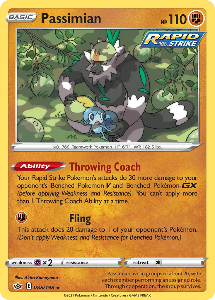 Passimian — SWSH06: Chilling Reign — Pokémon