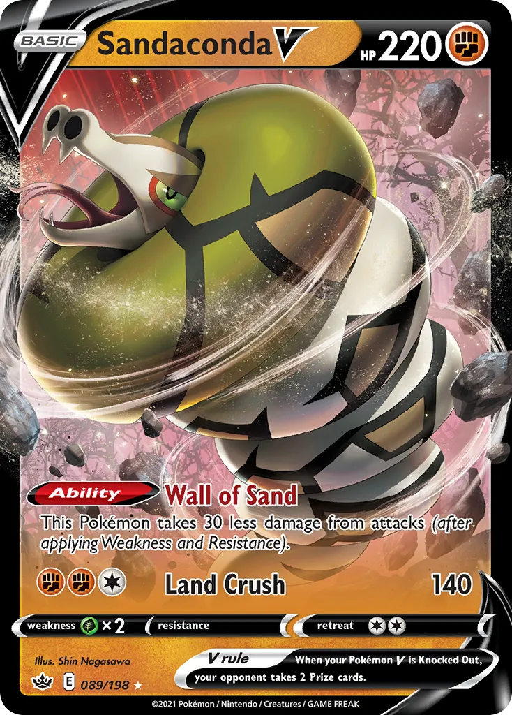 Dunaconda V — SWSH06: Chilling Reign — Pokémon