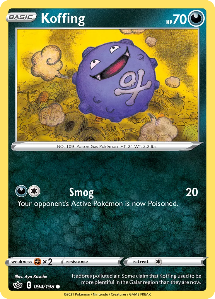 Koffing — SWSH06: Chilling Reign — Pokémon