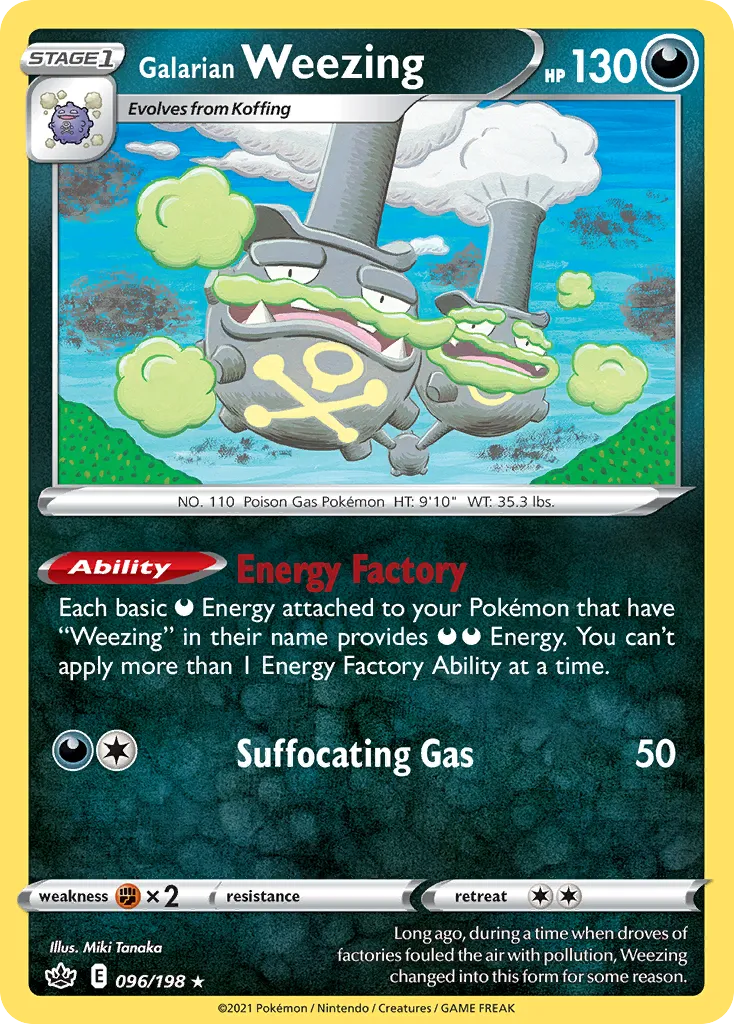 Galarian Weezing — SWSH06: Chilling Reign — Pokémon