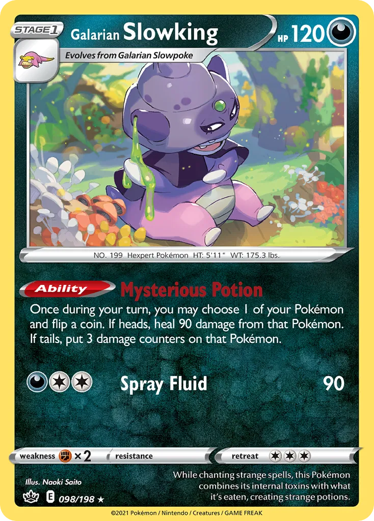 Galarian Slowking — SWSH06: Chilling Reign — Pokémon