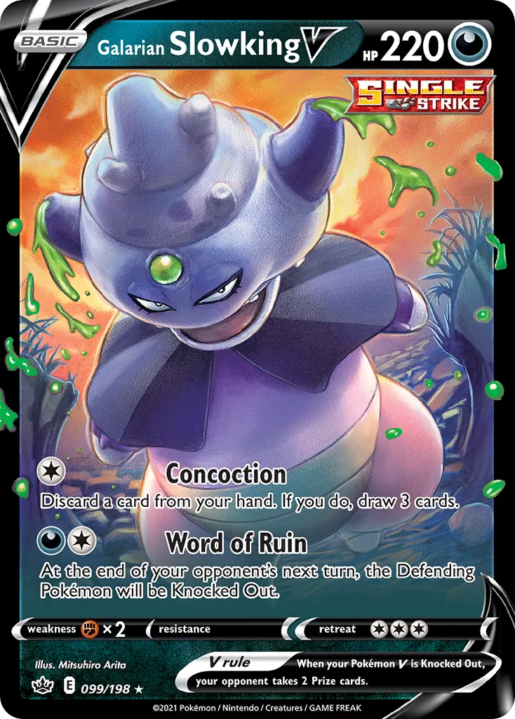 Galarian Slowking V — SWSH06: Chilling Reign — Pokémon