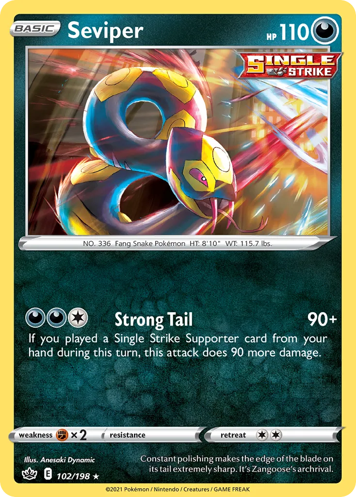 Seviper — SWSH06: Chilling Reign — Pokémon