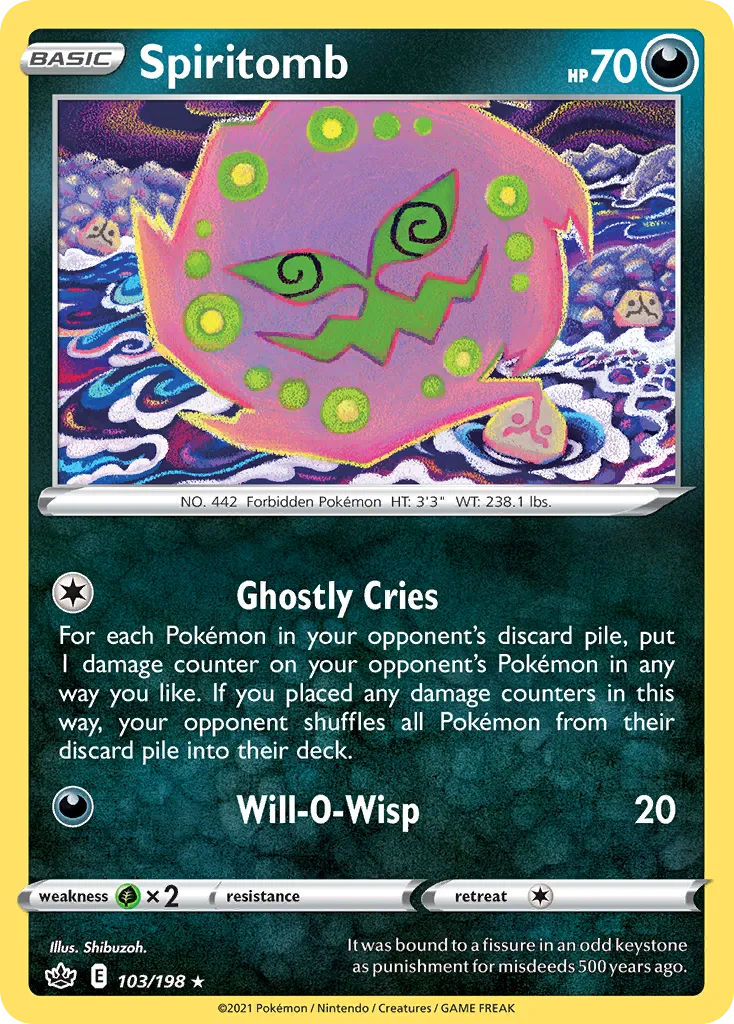 Spiritomb — SWSH06: Chilling Reign — Pokémon
