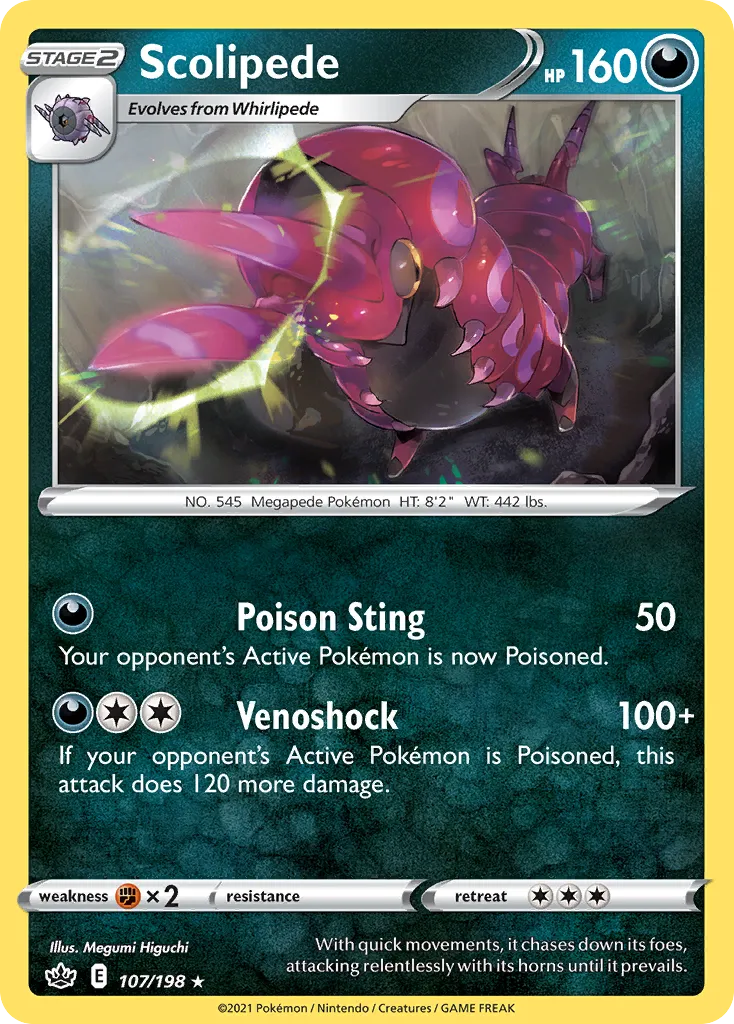 Scolipede — SWSH06: Chilling Reign — Pokémon