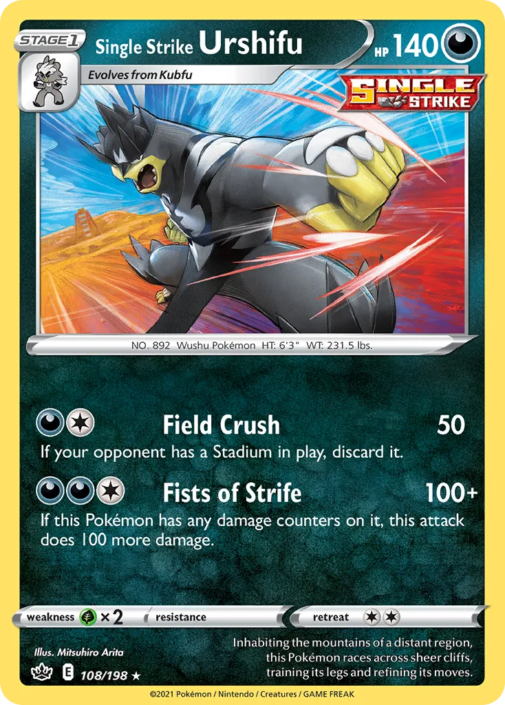 Single Strike Urshifu — SWSH06: Chilling Reign — Pokémon