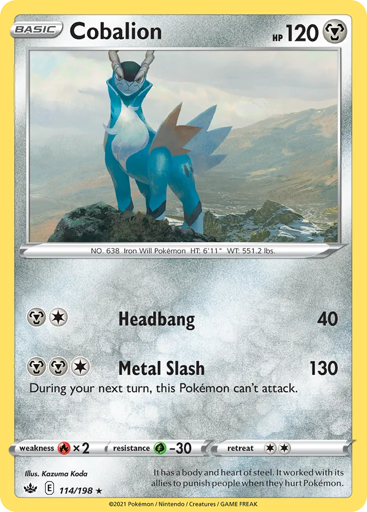 Cobalion — SWSH06: Chilling Reign — Pokémon