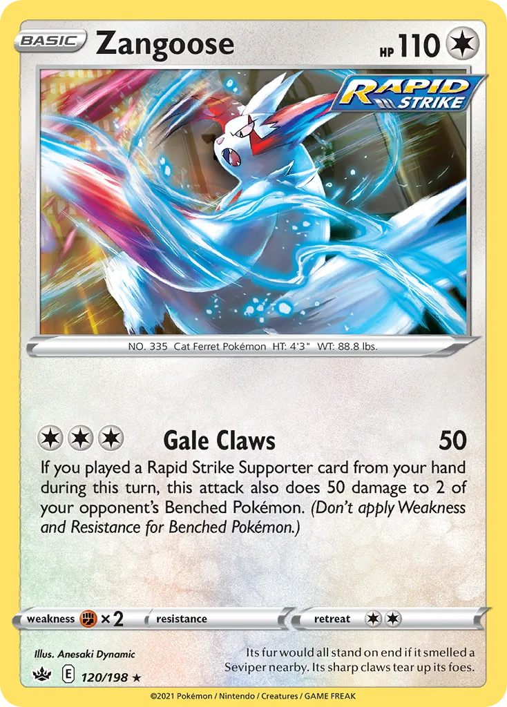 Zangoose — SWSH06: Chilling Reign — Pokémon