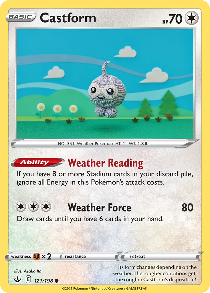 Castform — SWSH06: Chilling Reign — Pokémon