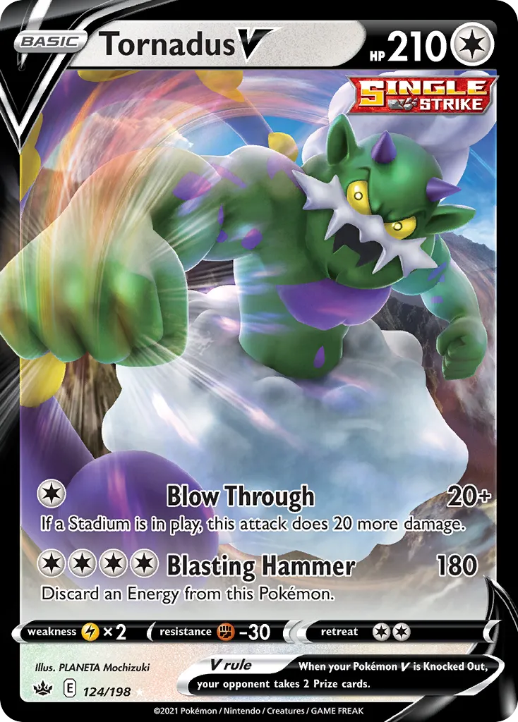 Tornadus V — SWSH06: Chilling Reign — Pokémon