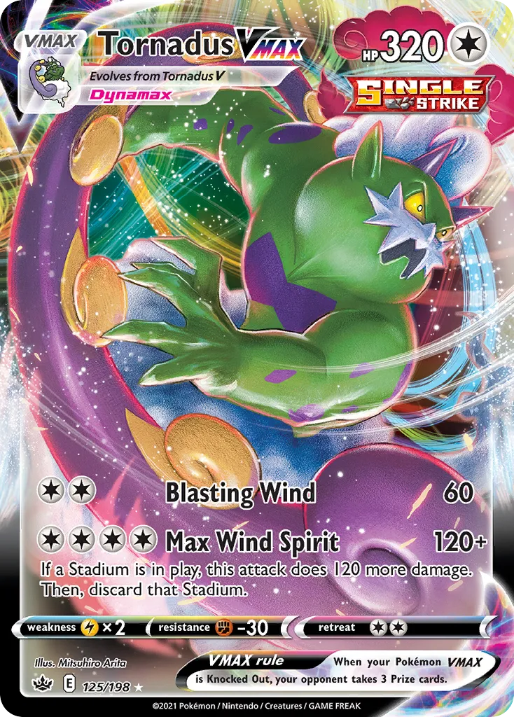 Tornadus VMAX — SWSH06: Chilling Reign — Pokémon