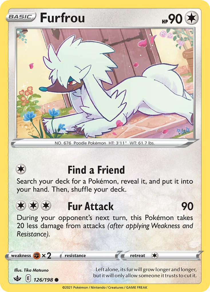 Furfrou — SWSH06: Chilling Reign — Pokémon
