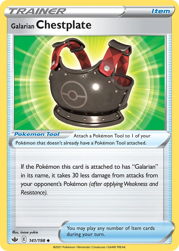 Plastron de Galar — SWSH06: Chilling Reign — Pokémon