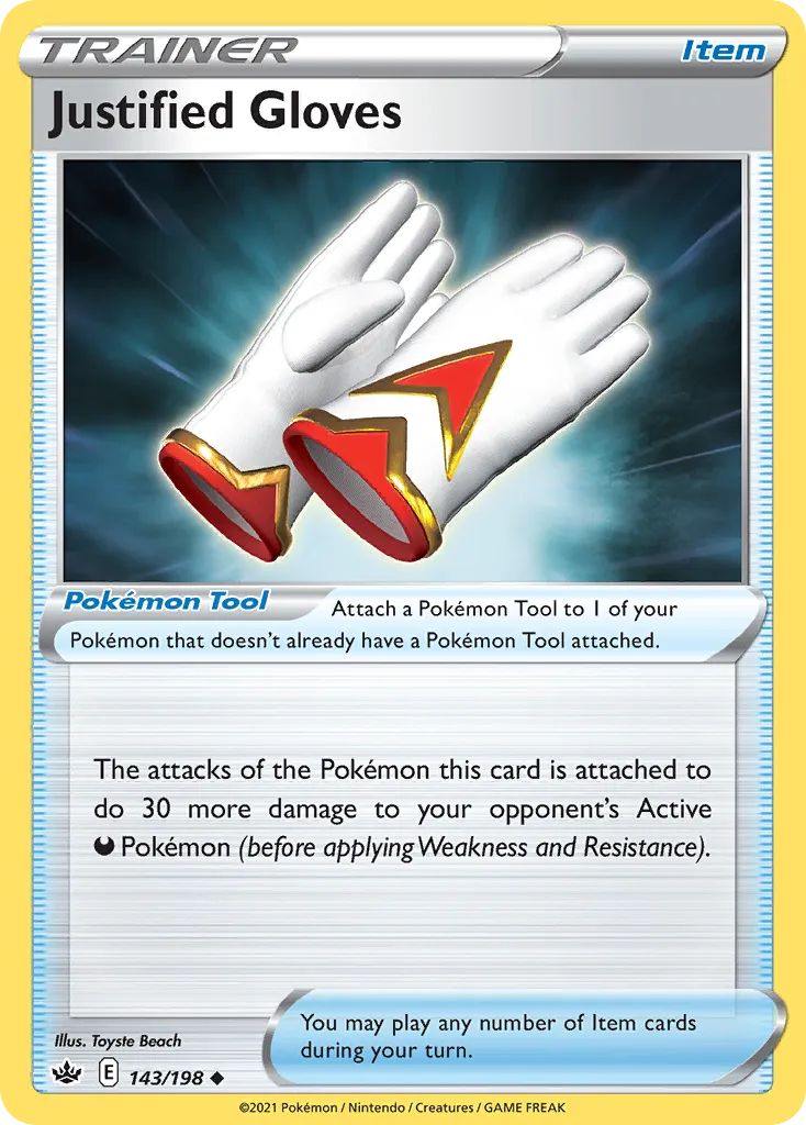 Gants Justiciers — SWSH06: Chilling Reign — Pokémon