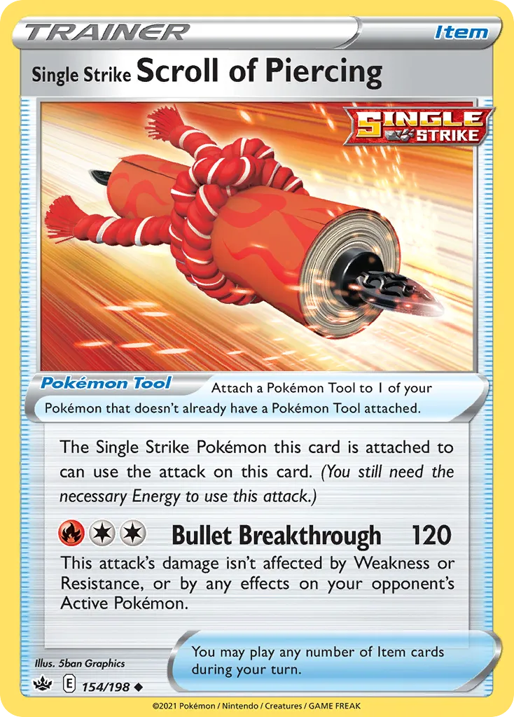 Rouleau Perçant Poing Final — SWSH06: Chilling Reign — Pokémon