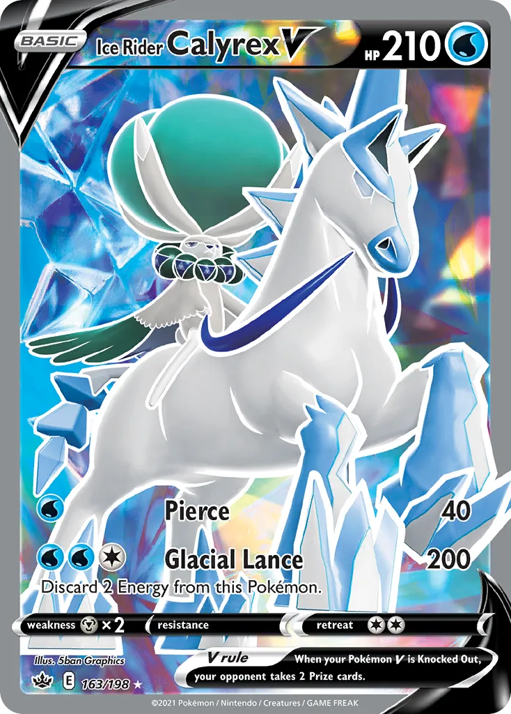 Ice Rider Calyrex V — SWSH06: Chilling Reign — Pokemon