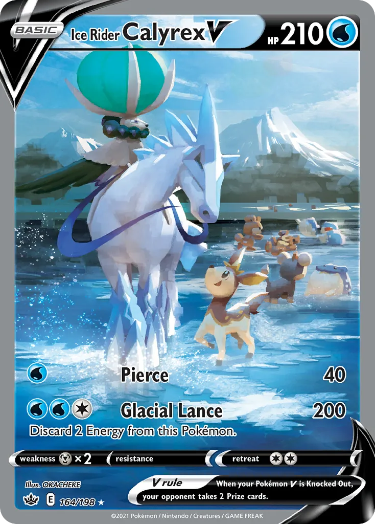 Ice Rider Calyrex V — SWSH06: Chilling Reign — Pokemon