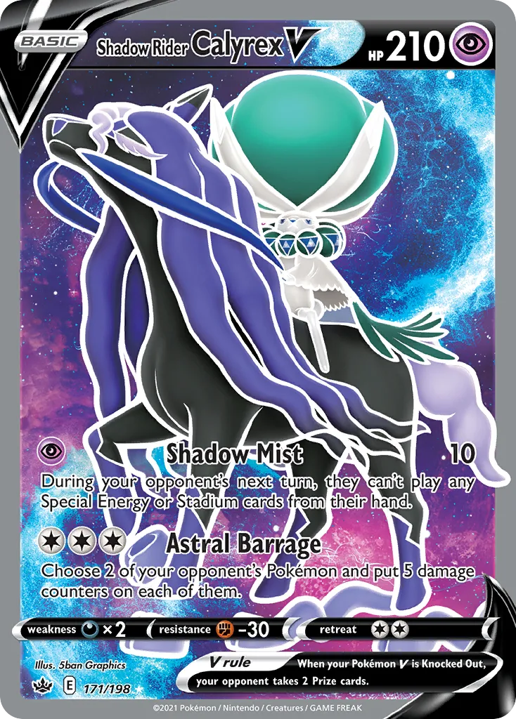 Shadow Rider Calyrex V — SWSH06: Chilling Reign — Pokémon