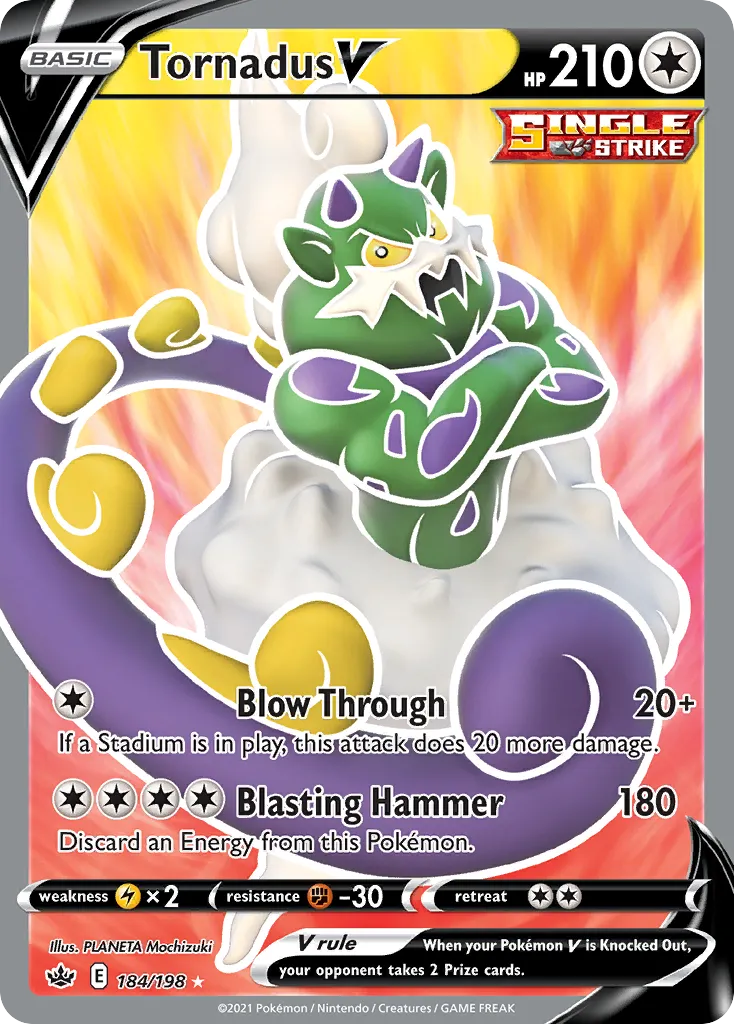 Tornadus V — SWSH06: Chilling Reign — Pokémon