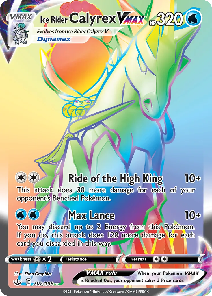 Ice Rider Calyrex VMAX — SWSH06: Chilling Reign — Pokémon