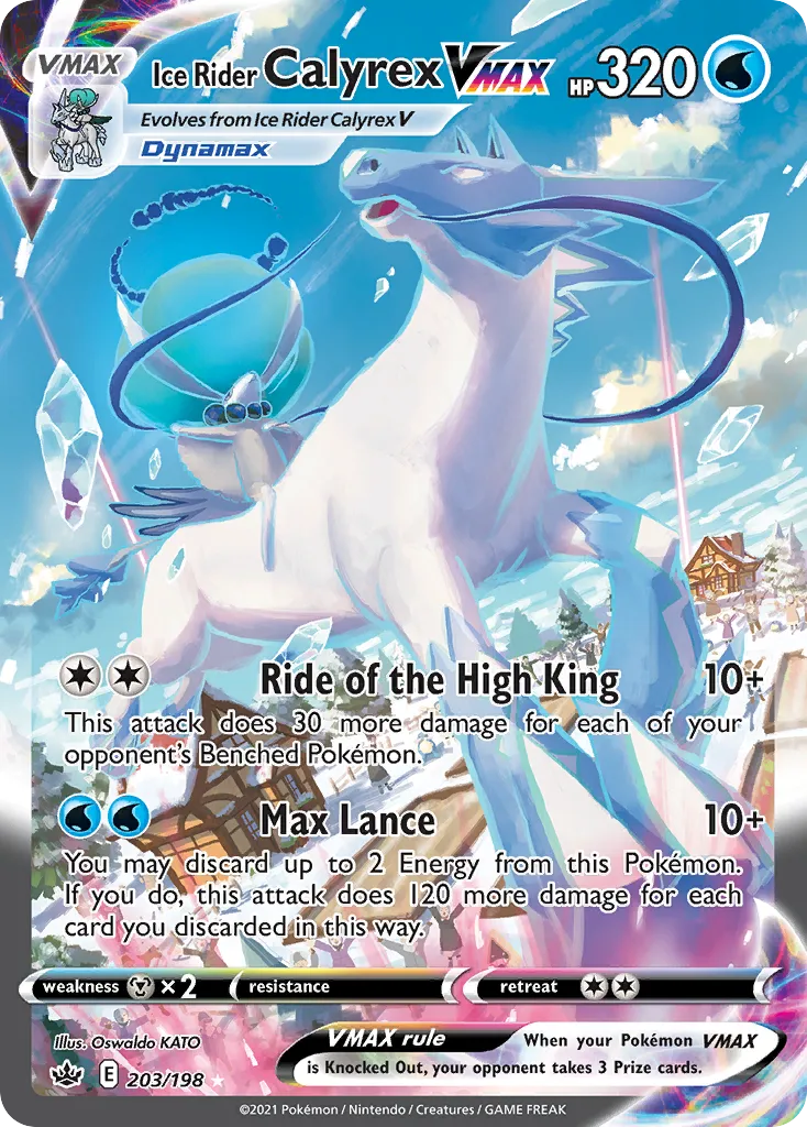 Ice Rider Calyrex VMAX — SWSH06: Chilling Reign — Pokémon