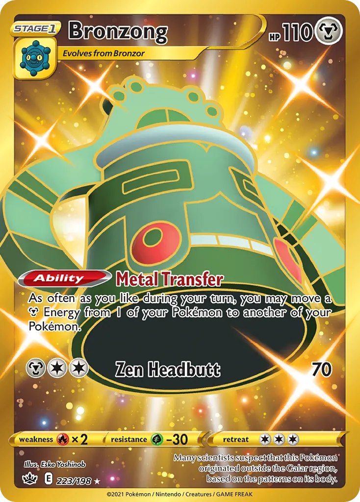 Bronzong from SWSH06: Chilling Reign - Pokemon