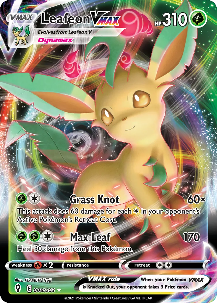 Leafeon VMAX — SWSH07: Evolving Skies — Pokémon