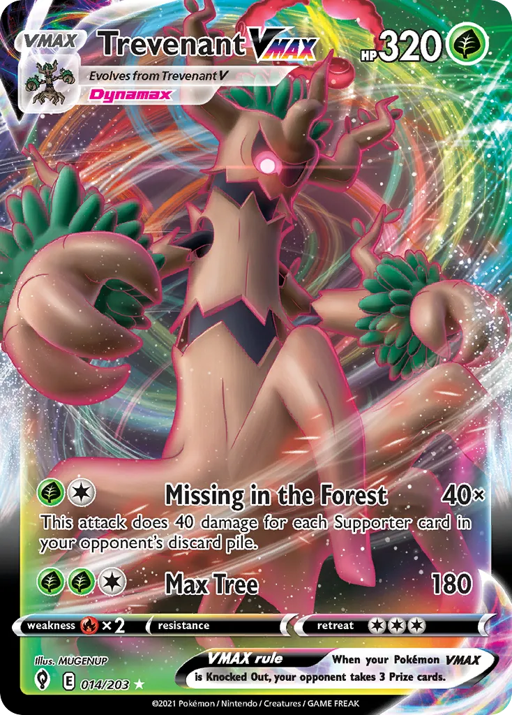 Trevenant VMAX — SWSH07: Evolving Skies — Pokemon