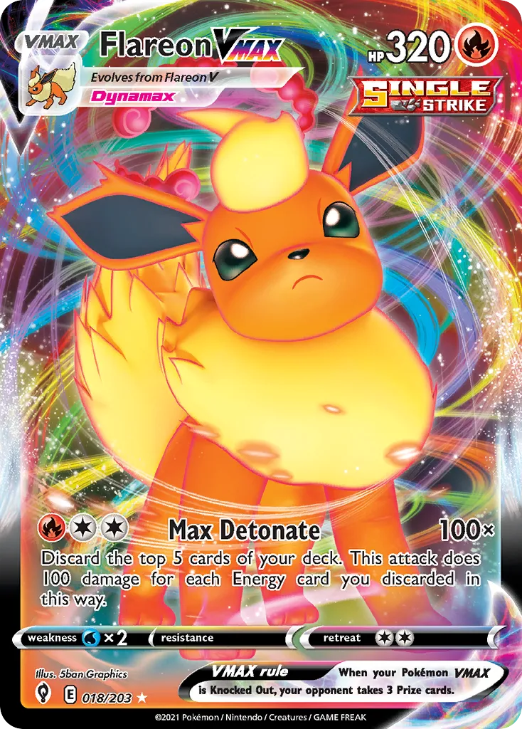 Flareon VMAX — SWSH07: Evolving Skies — Pokemon