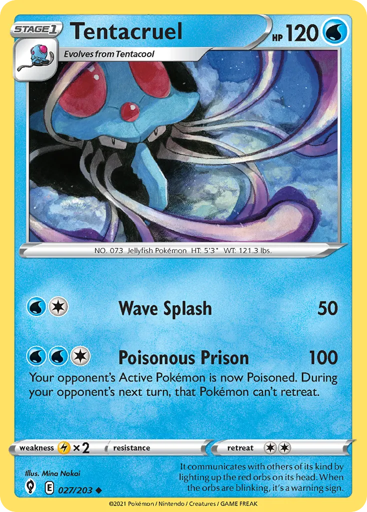 Tentacruel — SWSH07: Evolving Skies — Pokémon