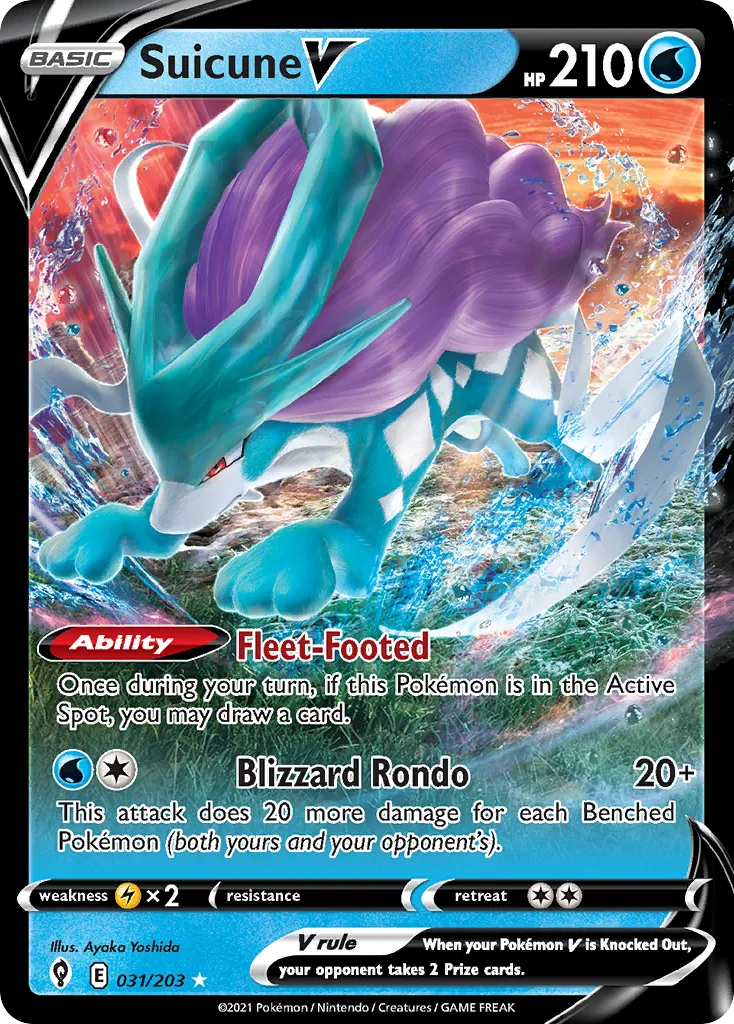 Suicune V — SWSH07: Evolving Skies — Pokemon